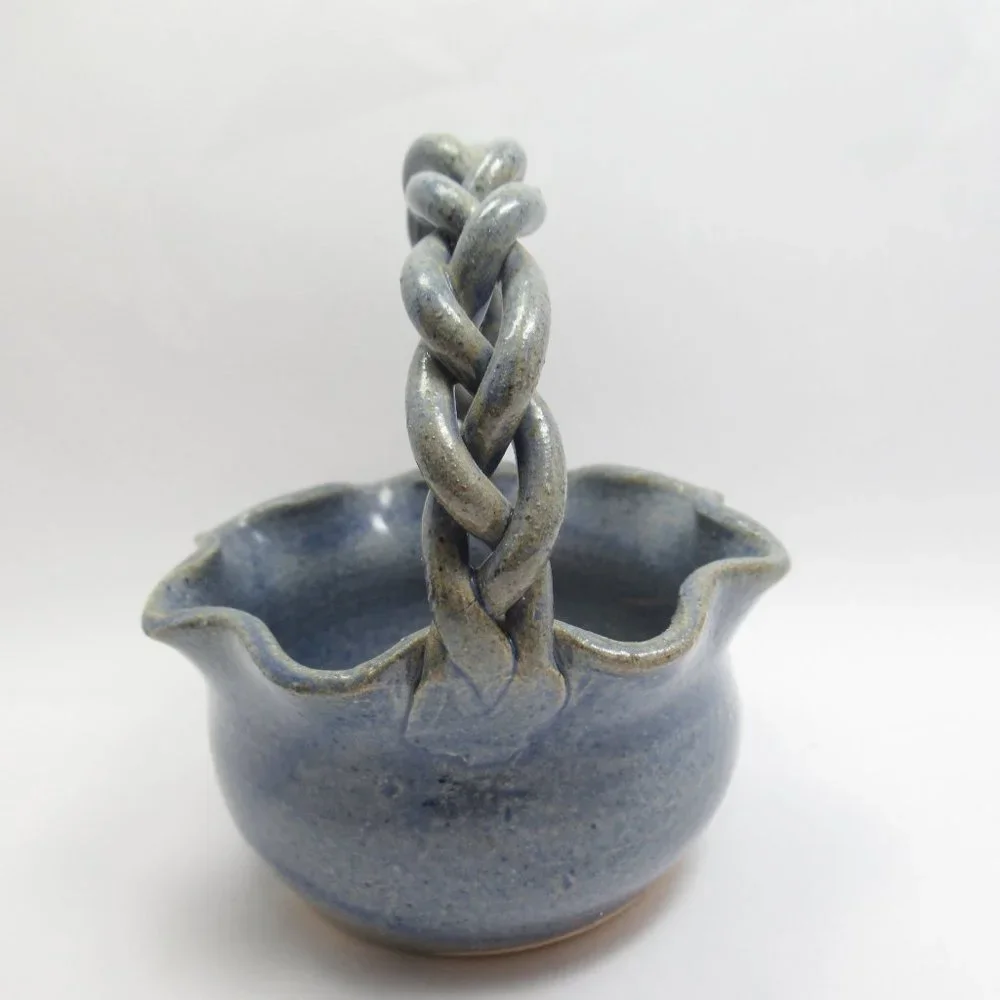 Braided Handle Ragsdale Pottery Basket